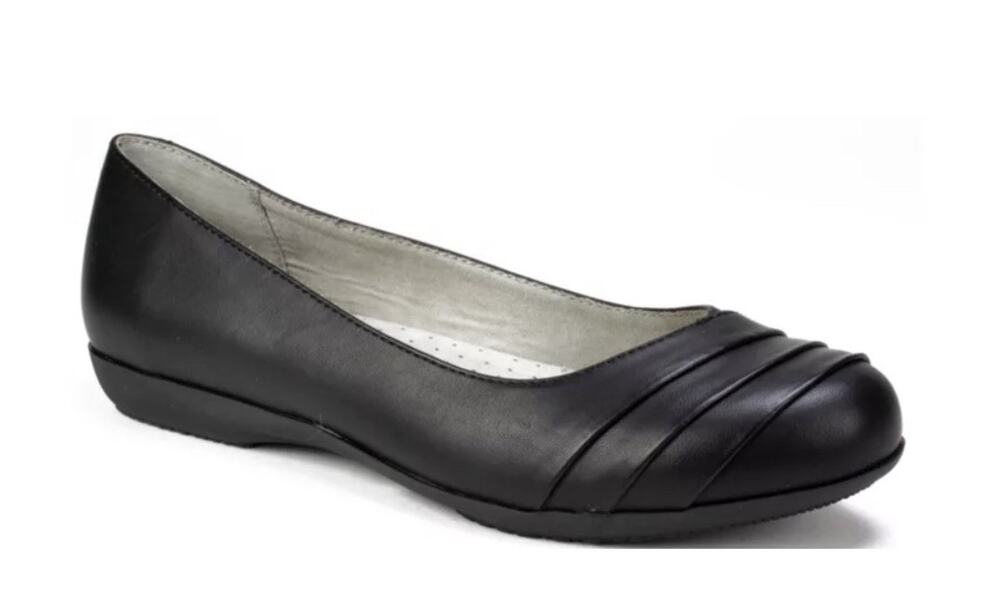 White Mountain Women's Black Ballet Flats Size 8
